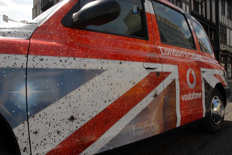 2011 Ubiquitous taxi advertising campaign for Vodafone - London's Calling