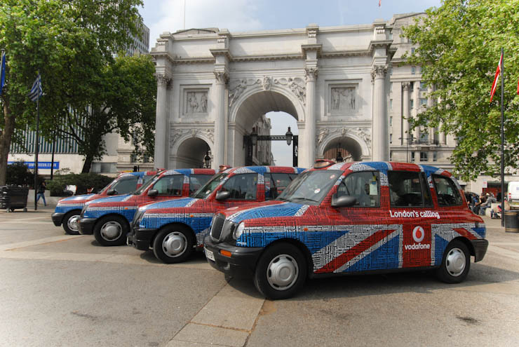 2011 Ubiquitous taxi advertising campaign for Vodafone - London's Calling