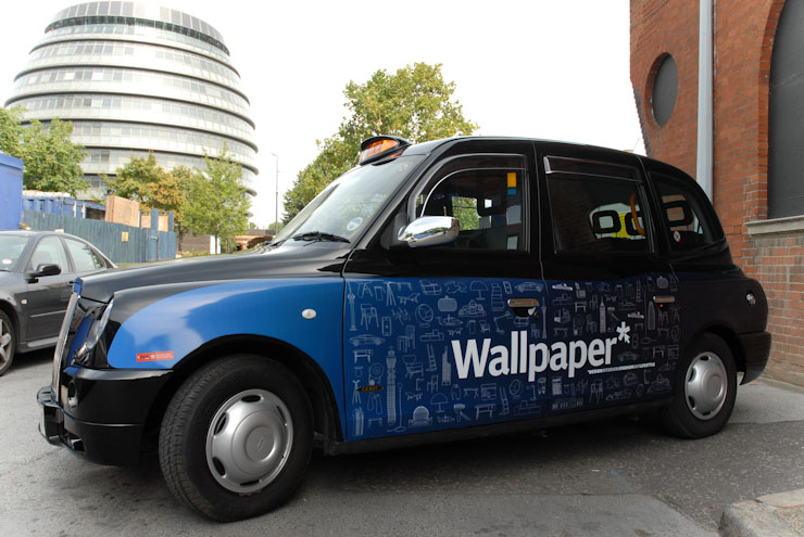 2010 Ubiquitous taxi advertising campaign for Wallpaper - Wallpaper