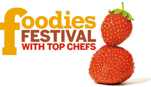 Ubiquitous Taxi Advertising client Foodies Festival   logo