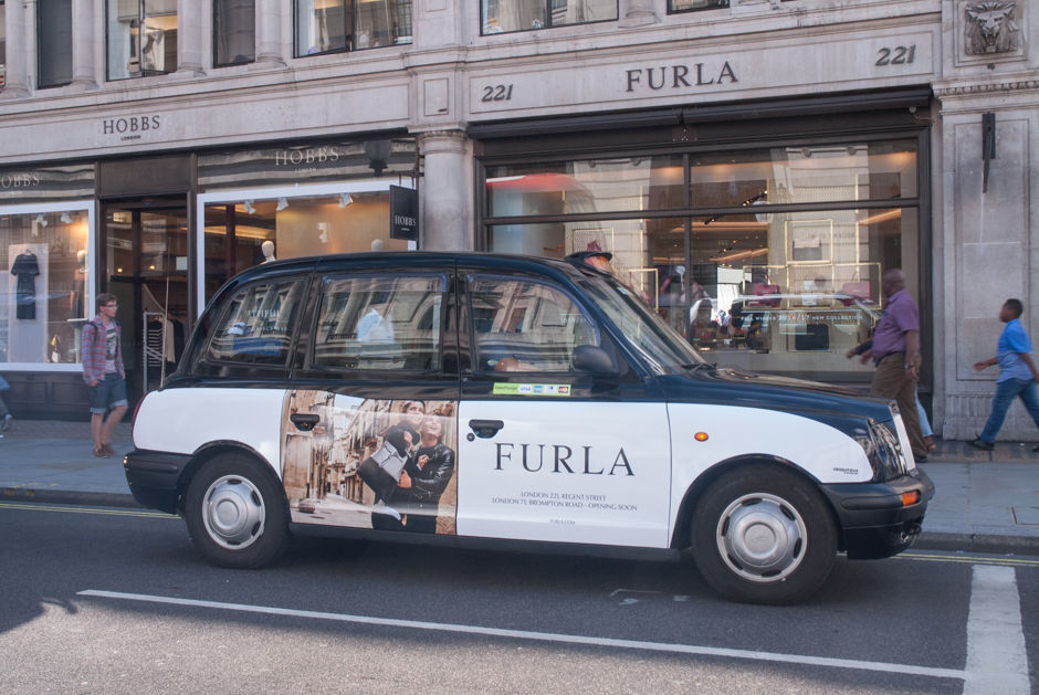 2016 Ubiquitous campaign for Furla - London 221, Regent Street London 71, Brompton Road - Opening Soon