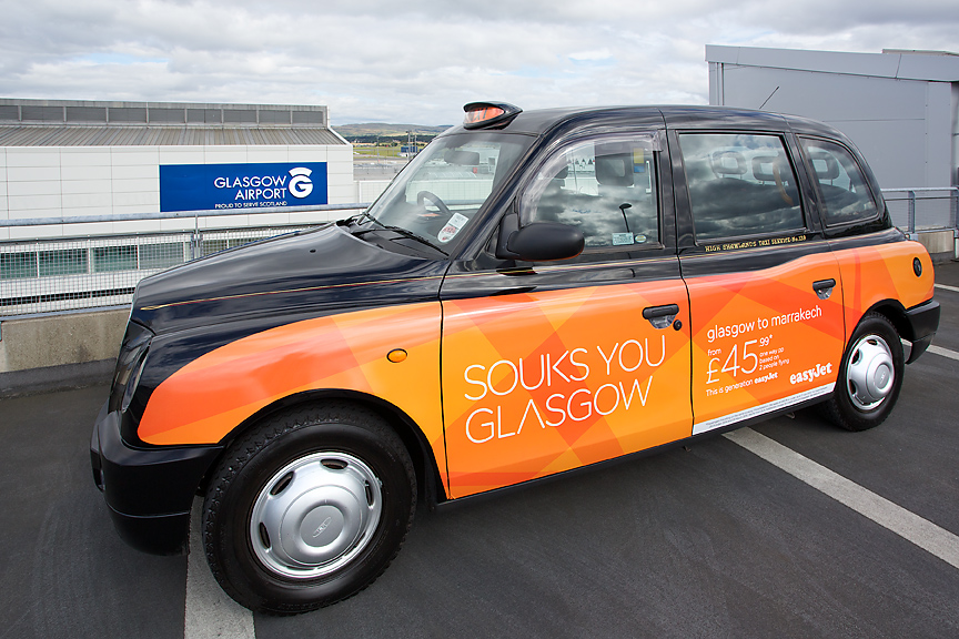 2014 Ubiquitous campaign for Glasgow Airport - Easy-Jet