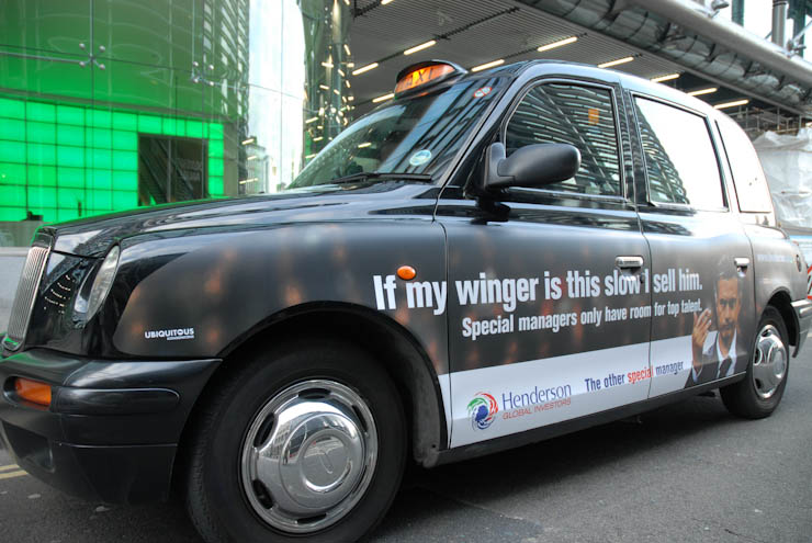 2011 Ubiquitous taxi advertising campaign for Henderson - The Other Special Manager