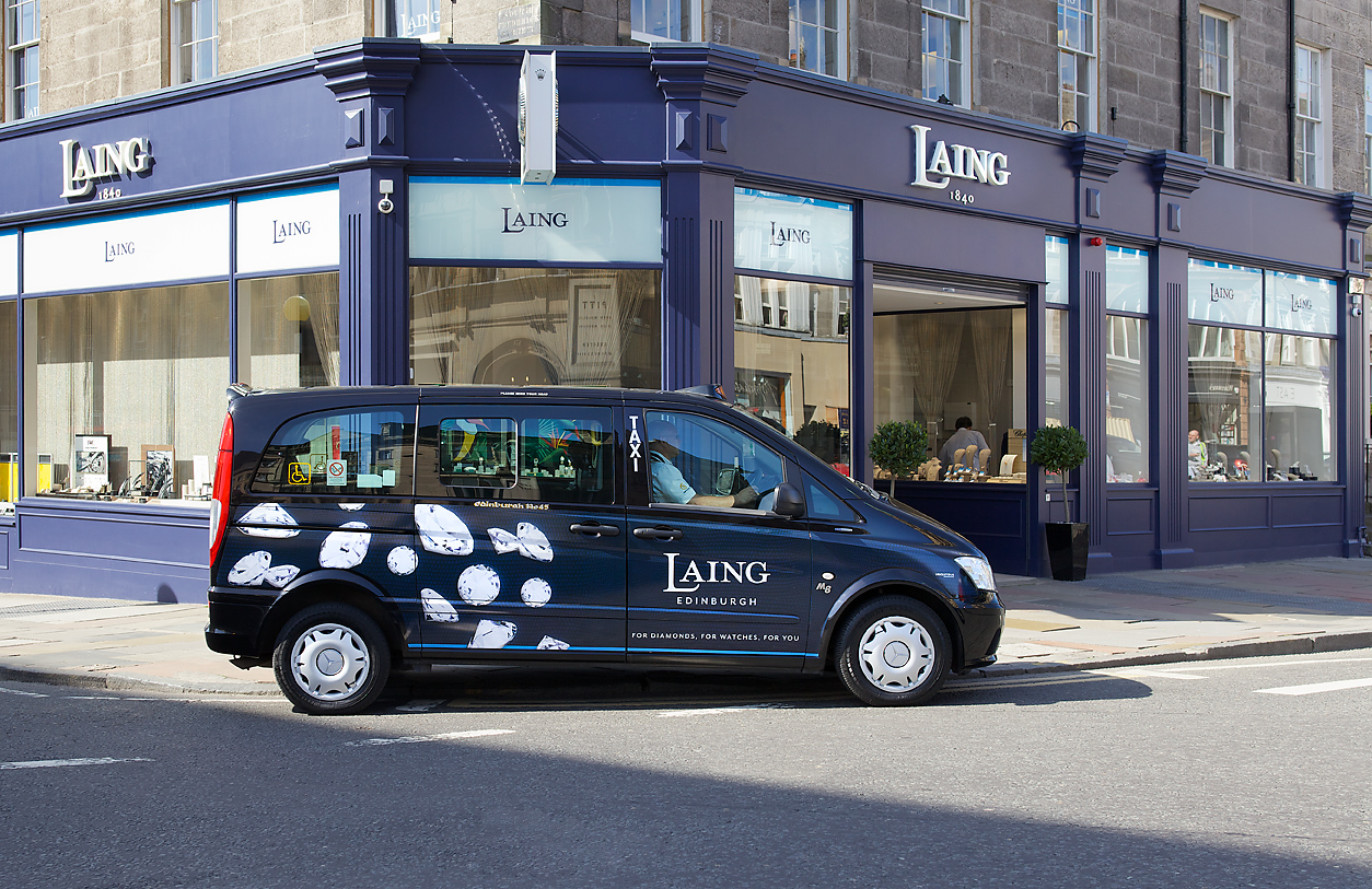 2016 Ubiquitous campaign for Laing Edinburgh - For Diamonds, For Watches, For You 