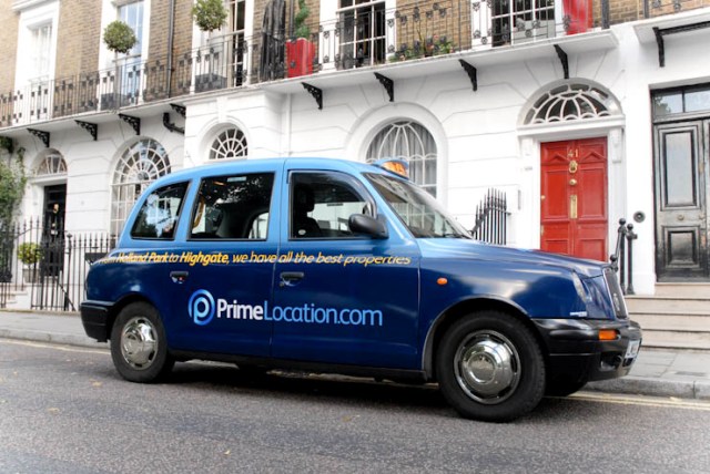 2012 Ubiquitous taxi advertising campaign for Prime Location - We Have All The Best Properties