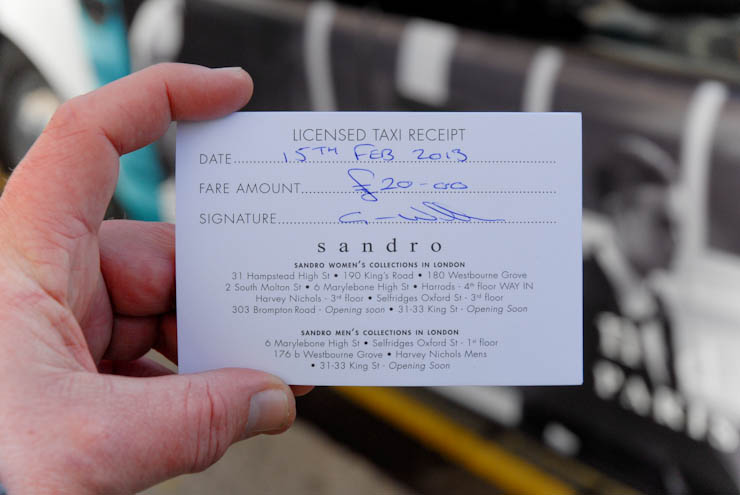 2013 Ubiquitous taxi advertising campaign for Sandro  - Sandro Paris