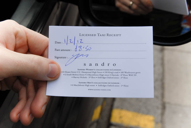 2012 Ubiquitous taxi advertising campaign for Sandro  - www.sandro-paris.com
