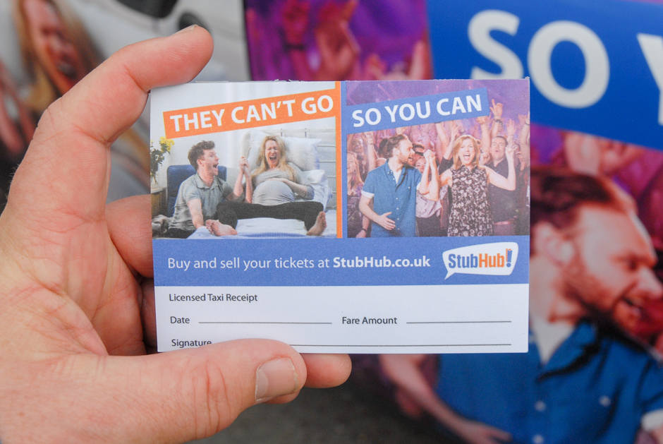 2015 Ubiquitous campaign for Stubhub - They Can't Go; So You Can! 
