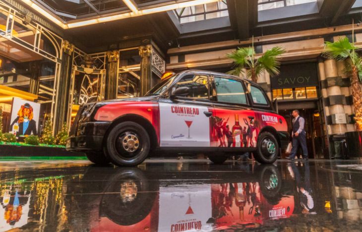 Cointreau SuperSide Taxi Advertising