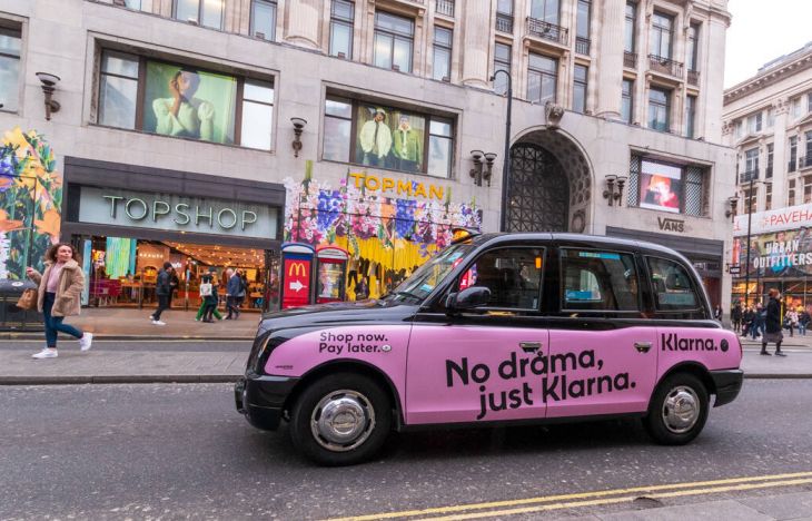 Klarna SuperSide Taxi Advertising Campaign  
