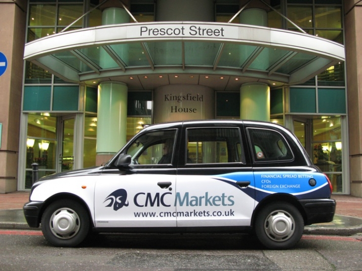 2008 Ubiquitous taxi advertising campaign for CMC Markets - CMC Markets