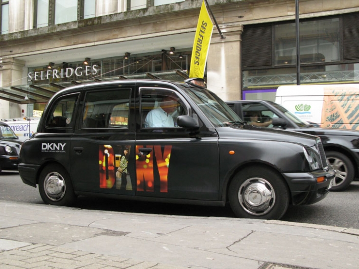 2007 Ubiquitous taxi advertising campaign for DKNY - DKNY