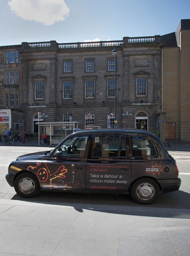 2009 Ubiquitous taxi advertising campaign for Edinburgh Film Festival - Various