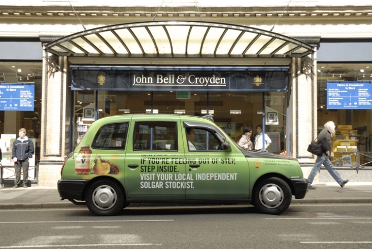 2007 Ubiquitous taxi advertising campaign for Solgar - Essentials for Life&#039;s Journey