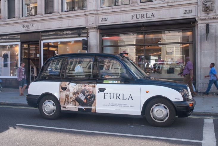 2016 Ubiquitous campaign for Furla - London 221, Regent Street London 71, Brompton Road - Opening Soon