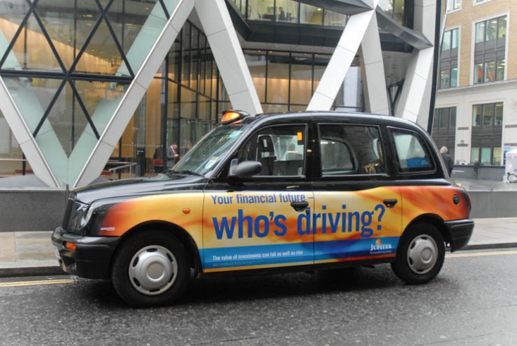 2013 Ubiquitous taxi advertising campaign for Jupiter  - Who&#039;s Driving?