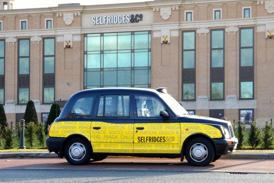 2008 Ubiquitous taxi advertising campaign for Selfridges - Get me to myself
