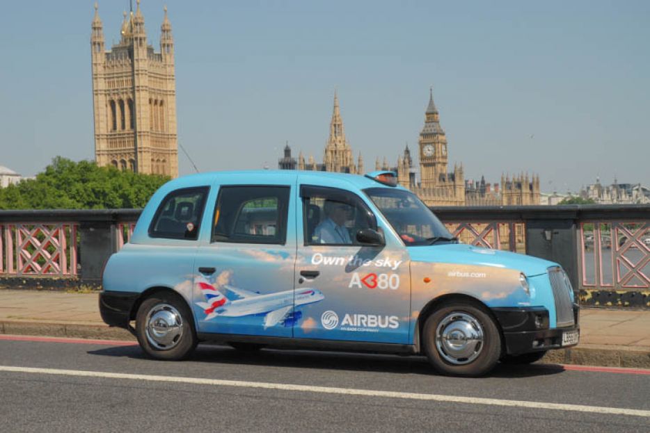 2013 Ubiquitous taxi advertising campaign for AirBus - Own The Sky