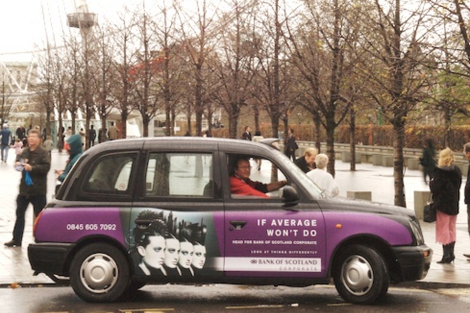 2006 Ubiquitous taxi advertising campaign for Bank of Scotland - Bank of Scotland