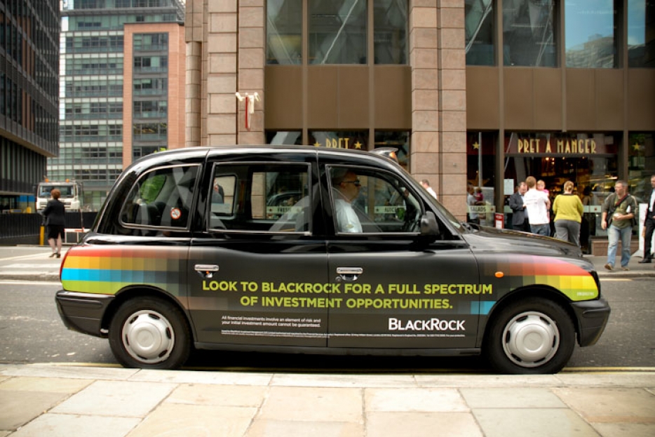 2010 Ubiquitous taxi advertising campaign for Blackrock  - Blackrock