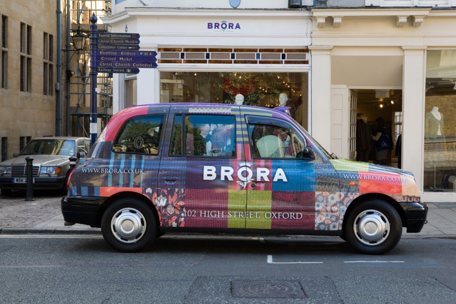 2007 Ubiquitous taxi advertising campaign for Brora - 102 High Street, Oxford