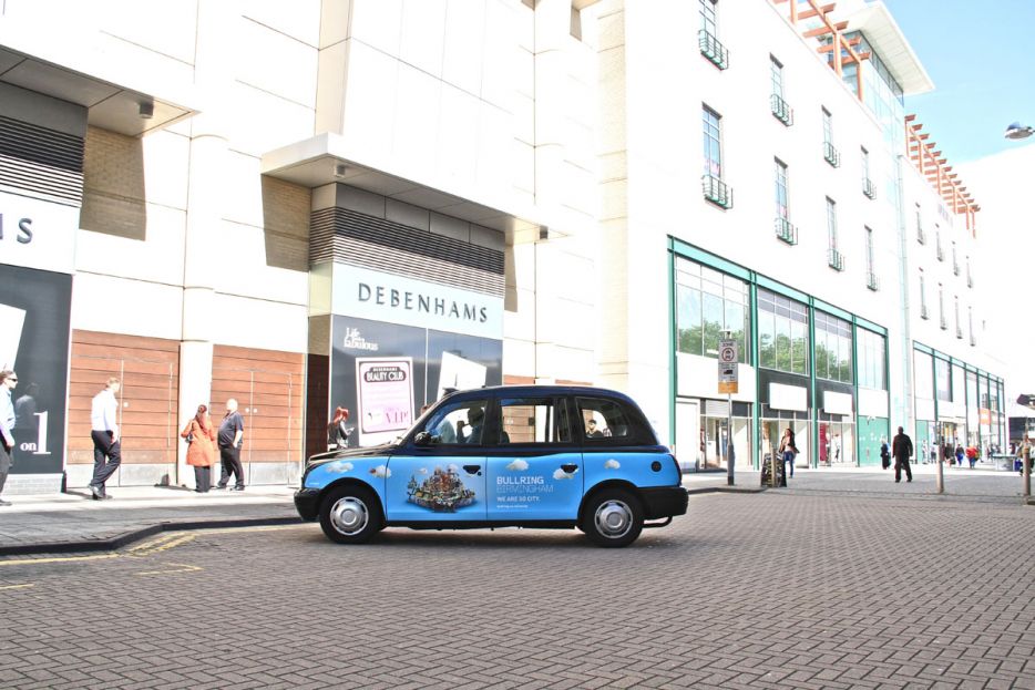 2012 Ubiquitous taxi advertising campaign for Bullring - We are so City