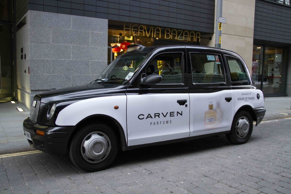 2013 Ubiquitous taxi advertising campaign for Carven - Carven Parfums