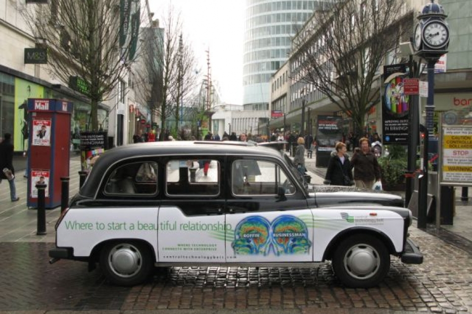 2007 Ubiquitous taxi advertising campaign for Central Technology Belt - Where to start a beautiful relationship