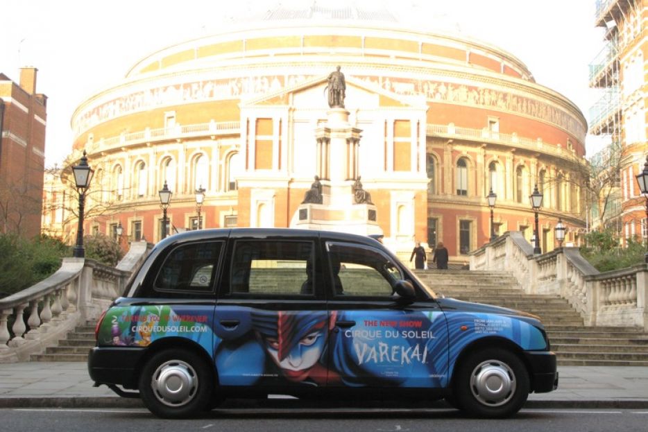 2008 Ubiquitous taxi advertising campaign for Cirque Du Soleil - Varekai