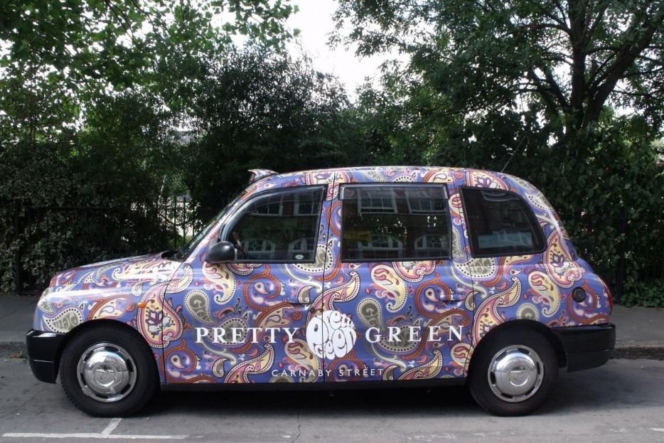 2010 Ubiquitous taxi advertising campaign for Pretty Green  - Pretty Green