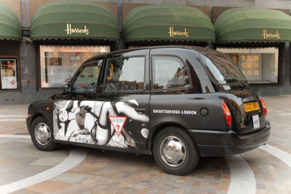 2010 Ubiquitous taxi advertising campaign for Guess - Guess
