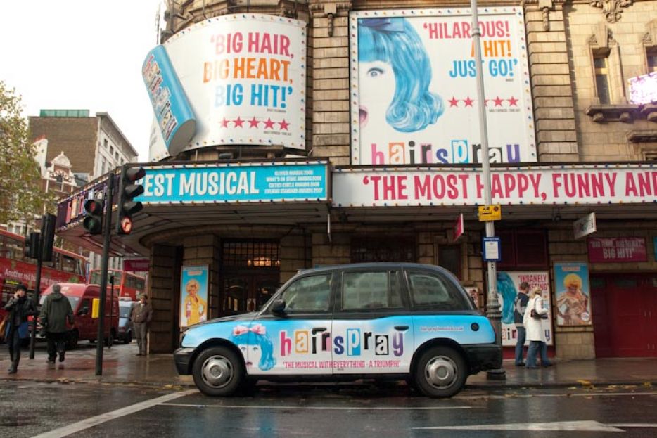 2009 Ubiquitous taxi advertising campaign for AKA - Hairspray