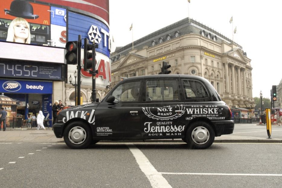 2009 Ubiquitous taxi advertising campaign for Jack Daniels  - Crafted With Care