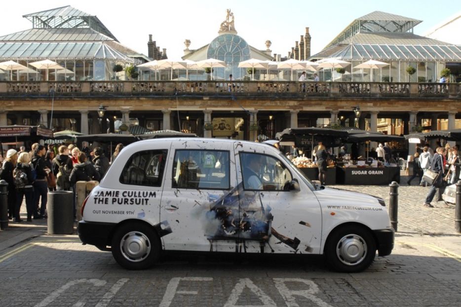 2009 Ubiquitous taxi advertising campaign for Universal Classics - Jamie Cullum New Album Launch