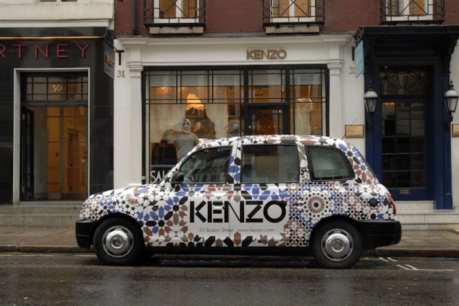 2010 Ubiquitous taxi advertising campaign for Kenzo - Kenzo
