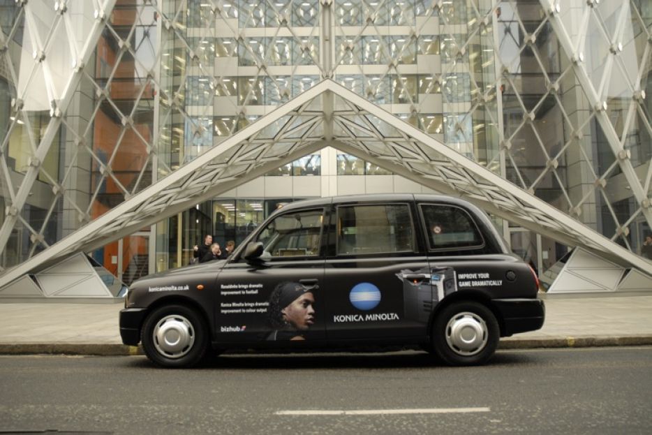 2009 Ubiquitous taxi advertising campaign for Konica Minolta - Konica Minolta