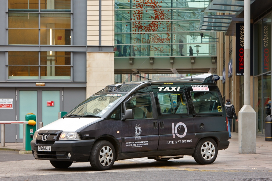 2013 Ubiquitous taxi advertising campaign for Land Securities  - Late by St. Davids