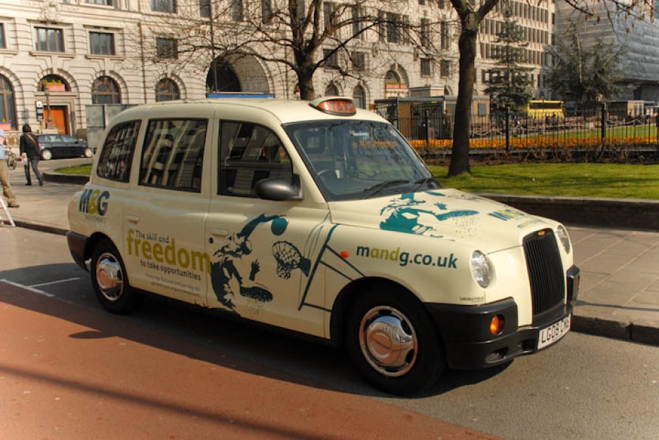 2011 Ubiquitous taxi advertising campaign for M&amp;G - M&amp;G Investments