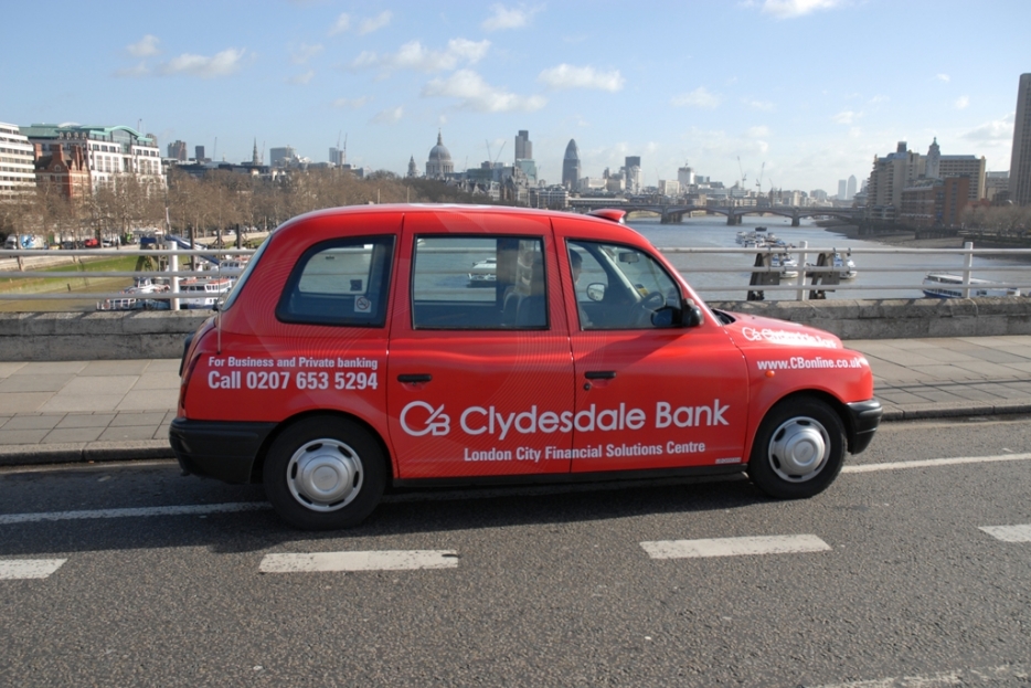 2006 Ubiquitous taxi advertising campaign for Yorkshire &amp; Clydesdale Bank  - Always Thinking About You
