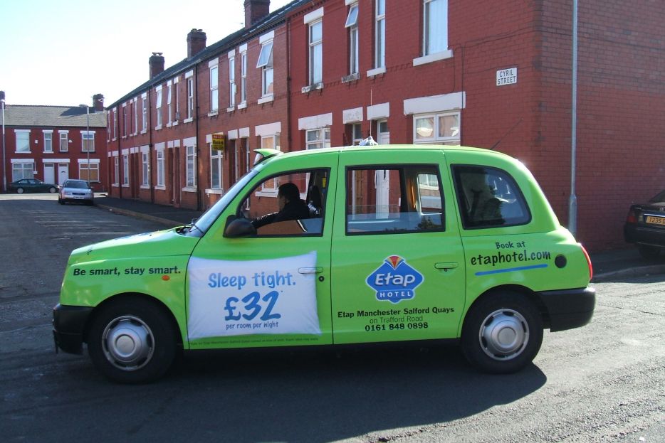 2009 Ubiquitous taxi advertising campaign for Etap - Various