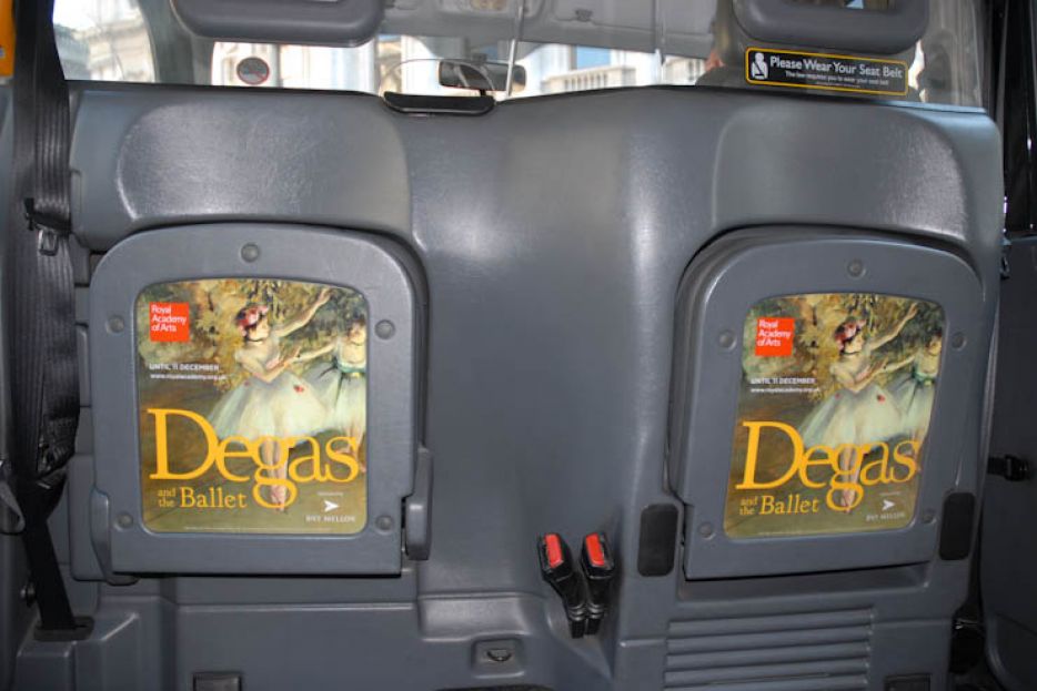 2011 Ubiquitous taxi advertising campaign for Royal Academy - Degas &amp; The Ballet- Picturing Movement