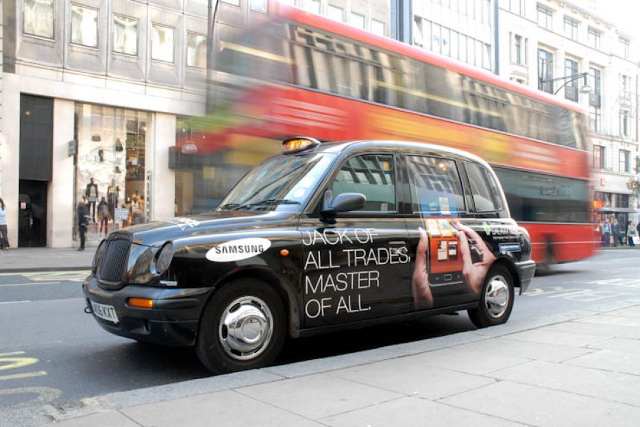 2011 Ubiquitous taxi advertising campaign for Samsung - Jack of all Trades, Master of All