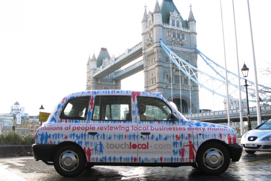2007 Ubiquitous taxi advertising campaign for Touch Local - Local businesses reviewed by you