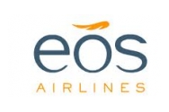 Ubiquitous Taxi Advertising client EOS Airlines  logo