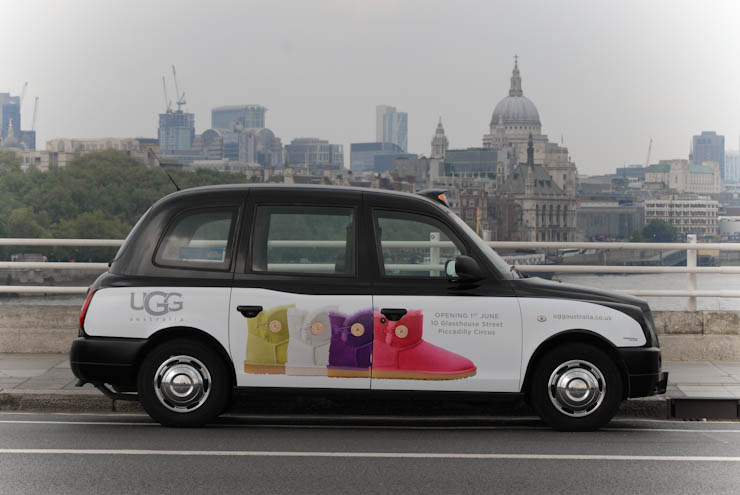 2012 Ubiquitous taxi advertising campaign for UGG - UGG Australia